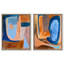 Ensemble de décorations murales abstraites à imprimé acrylique encadré par Art Remedy, cadre noir, 30 x 36-135309768-135309783