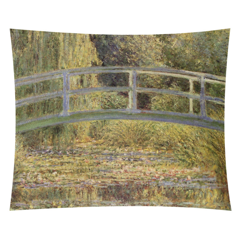 Tapisserie waterlily étang Mane, H 107,5 po x l 91 po
