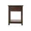 Élégante table de chevet contemporaine en wengé-1245491826