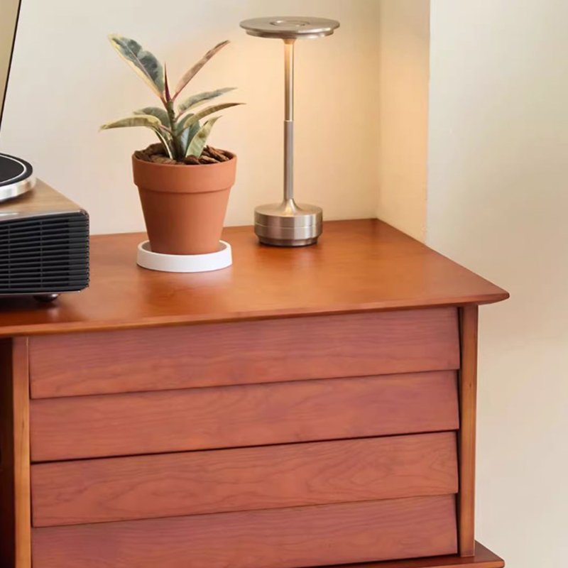 Simple design sense solid wood TV cabinet