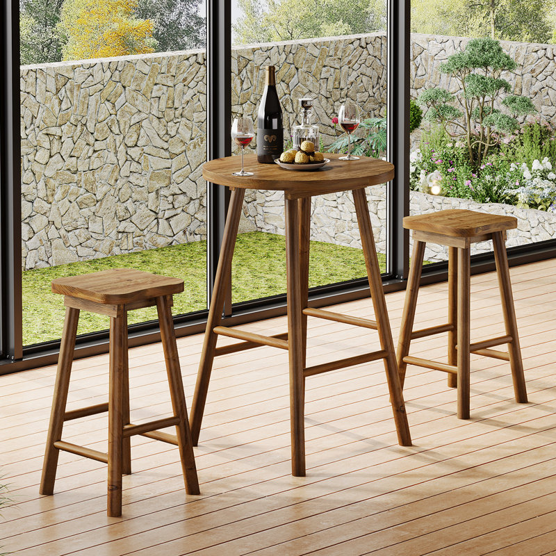 Table de bar 37,4 po de hauteur avec chaises