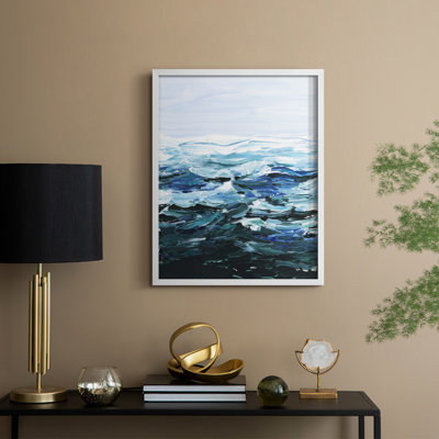 Beneath the Sea Surface II Framed Print - Solid Wood