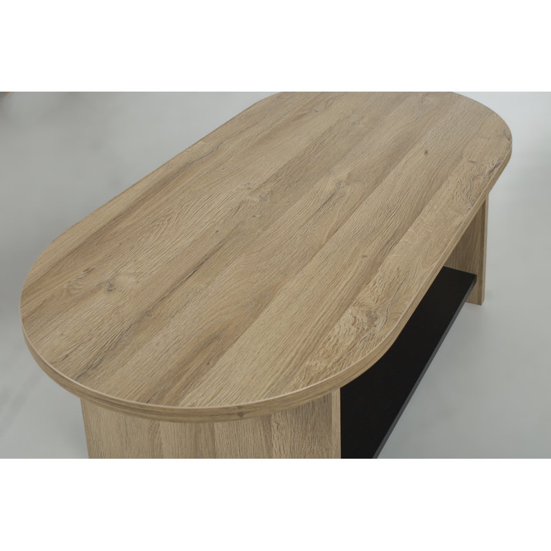 Jahim Pedestal Coffee Table with Storage