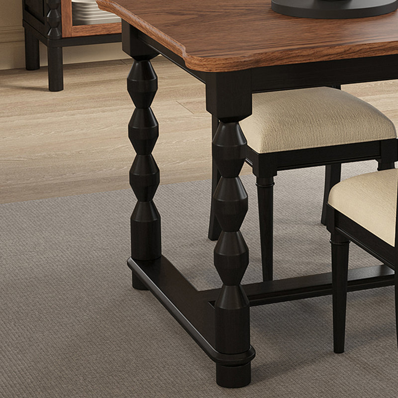 American Light Luxury Solid Wood Table., 29.53"H x 55.12"L x 31.5"W
