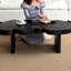 Table basse en bois massif Wabi-sabi
