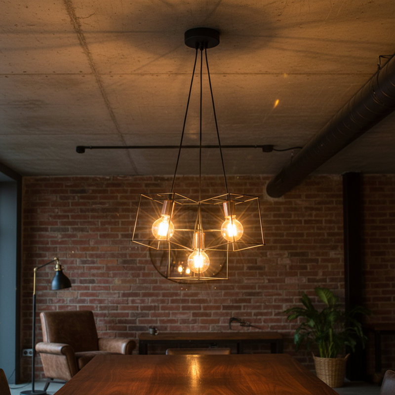 Lindenberg 3-Light Geometric Pendant