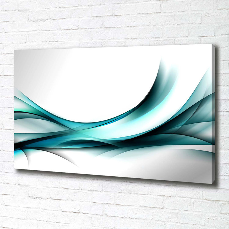 Waves Abstraction - Wrapped Canvas Print