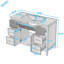 Freestanding Standard Free Standing Single Double Single Vanity Bathroom Vanity With Top-2134742656
