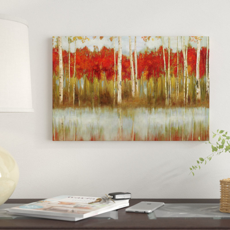 «The Edge» par Allison Pearce - Estampe numérique sur toile tendue avec châssis, H 12 po x l 18 po x P 1,5 po, Pas de tapis