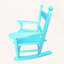 Chaise berçante en bois massif massif-843453807