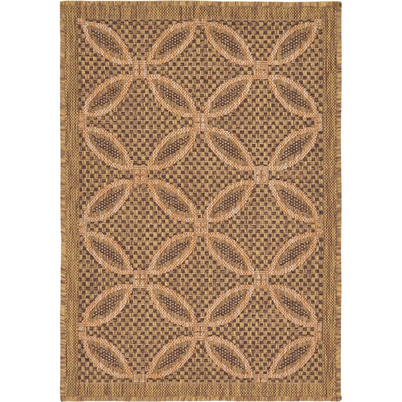 Tapis de véranda d'extérieur couleur châtaignier, Rectangle 2 pi 2 po x 3 pi