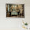 «Bathroom Bathroom Vintage Charm I» - Art mural encadré pour salle de bain