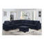 Canapé modulaire, bleu foncé