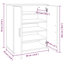Shoe Cabinet 60x35x70 cm Engineered Wood-96193369