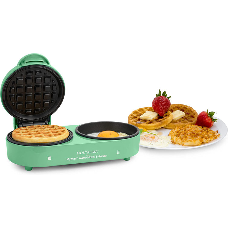 https://assets.wfcdn.com/im/23139210/resize-h755-w755%5Ecompr-r85/2359/235940541/Nostalgia+Mymini+Personal+Electric+Waffle+Maker+And+Griddle%2C+Green.jpg