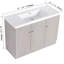 Freestanding Bathroom Vanity with Resin Sink and Soft-Close Cabinet Doors, Offering Adjustable Shelves and Customizable Handles for a Modern Bathroom-460521495