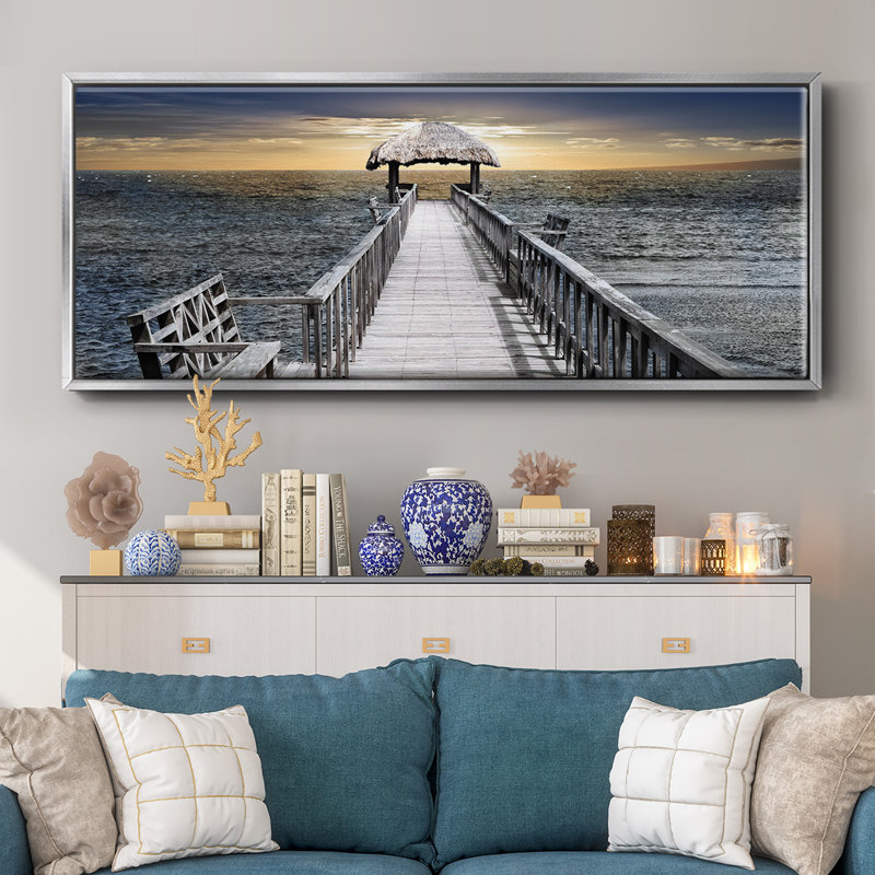 Honduras Pier- Framed Canvas