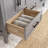 Houston Oxford Gray 72" W x 22" D Double Sink Bathroom Vanity with Power Bar & Drawer Organizer, Diamond Quartz Top, Undermount Ceramic Sink, Solid Birch Hardwood, Pre-Assembled-254775585-227350725