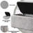 Modern Curved Corner Linen Uoholstered Bench With Storage
