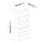 Ophe 180cm H x 60cm W Solid Wood Standard Bookcase-1320548443-1279143360