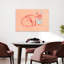 «Pastel Bunny Minimalist Modern Whimsical Rabbit Forest», reproduction d'art-129970046
