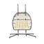 Chaise suspendue en rotin pour 2 personnes-1244697996