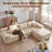 Boneless 105" 2 - Piece Upholstery Compression Sofa with 3 Seats, Corduroy Sectional Couch, No Assembly Required-122842005-121580352
