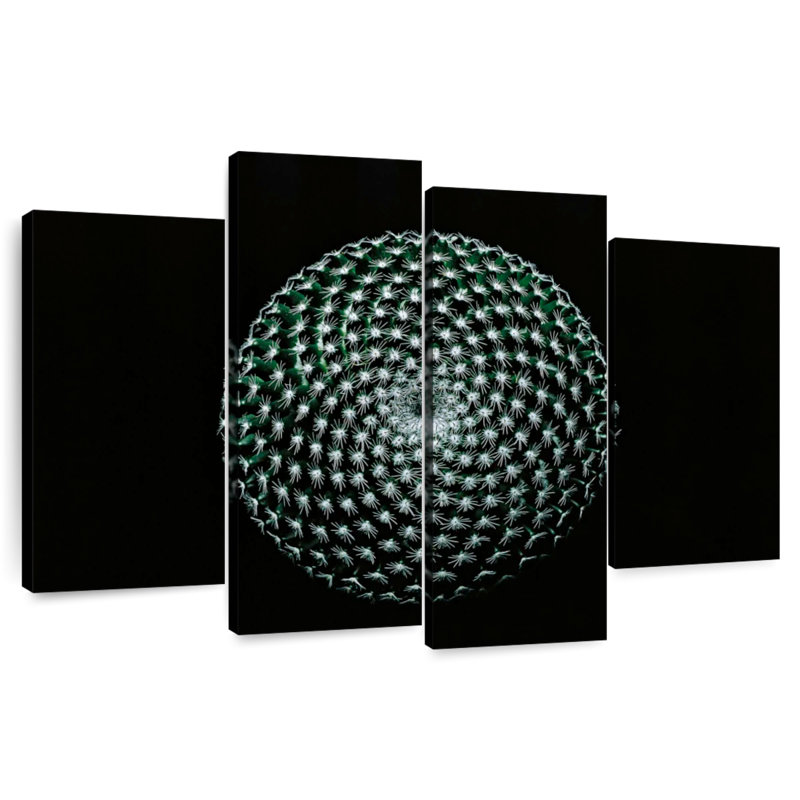 Harnek abstrait cactus, H 32 po x l 52 po