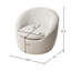 Chaise de baril pivotant à 360 ° Modern-742590538