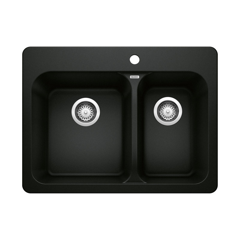 Blanc anthracite 1,5 noir BLANCO, Noir charbon