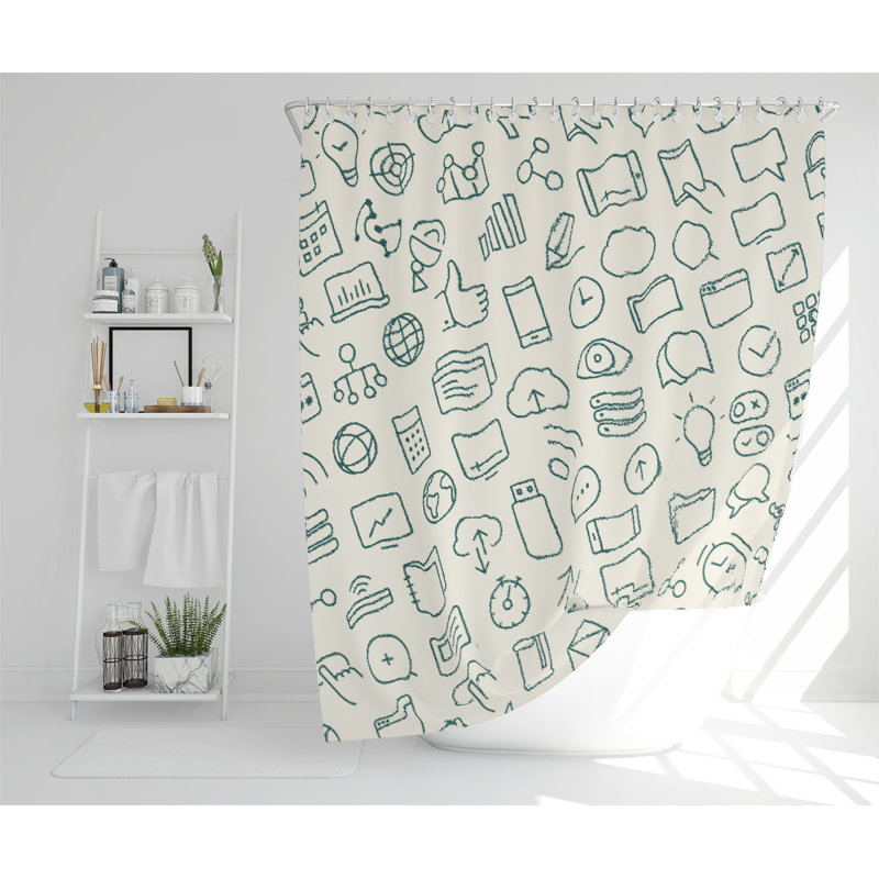Dilma Polyester Shower Curtain Set
