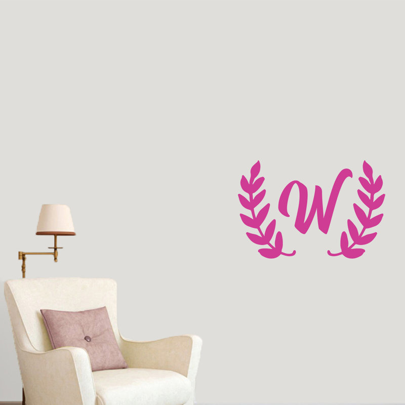 Adhésif décoratif couronne olive, Rose vif, Oui
