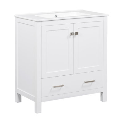 Meuble-lavabo chic avec rangement polyvalent et attrait moderne pour des salles de bain élégantes