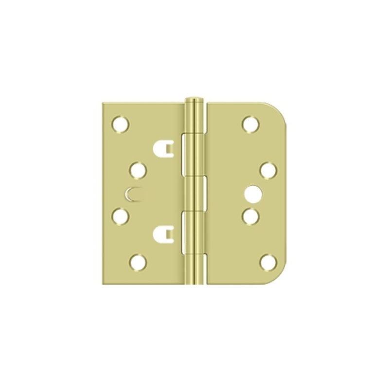 Steel Butt Bearing Hinge, Bright Brass