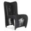 Seat Belt Dining Chair High Back Black