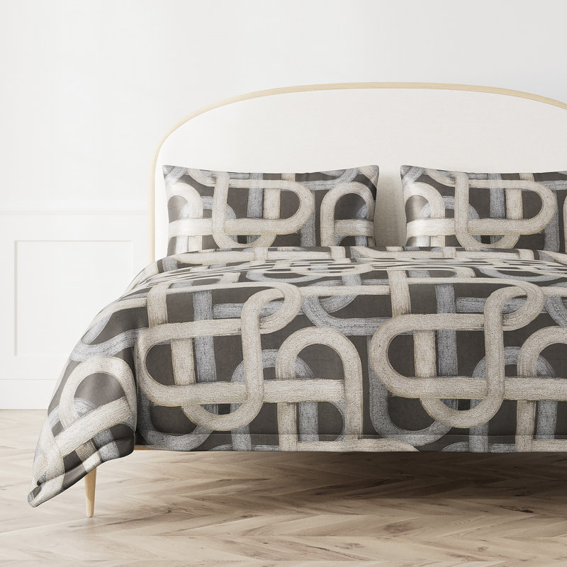 Interchange Duvet Cover, Black, Queen Duvet Cover
