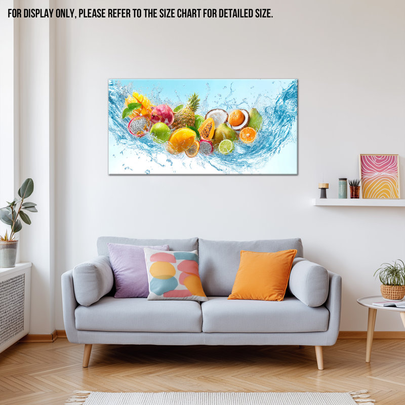 Art mural sur toile Fruit, H 20 po x l 40 po