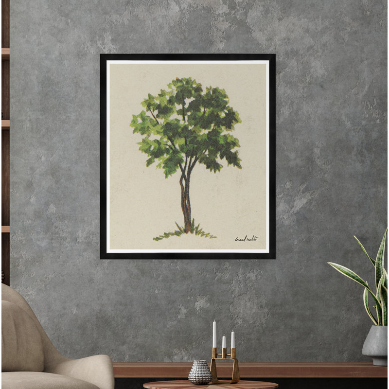 Quatre branches avec cadre noir, Cadre noir