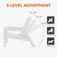 Chaise Adirondack d'extérieur réglable en PEHD toutes saisons-808961325