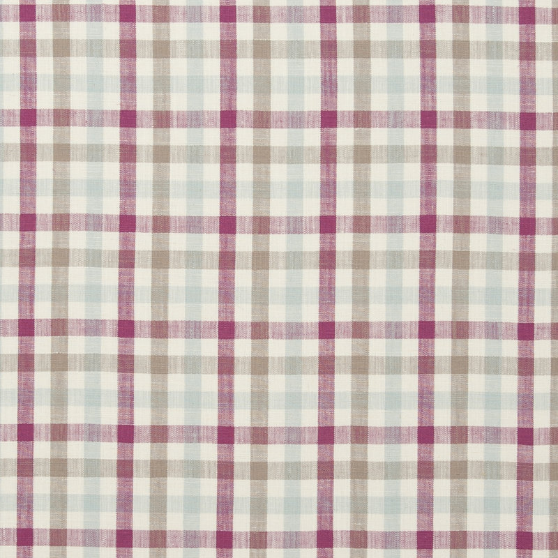 Manor House Hatfield Fabric, Raspberry