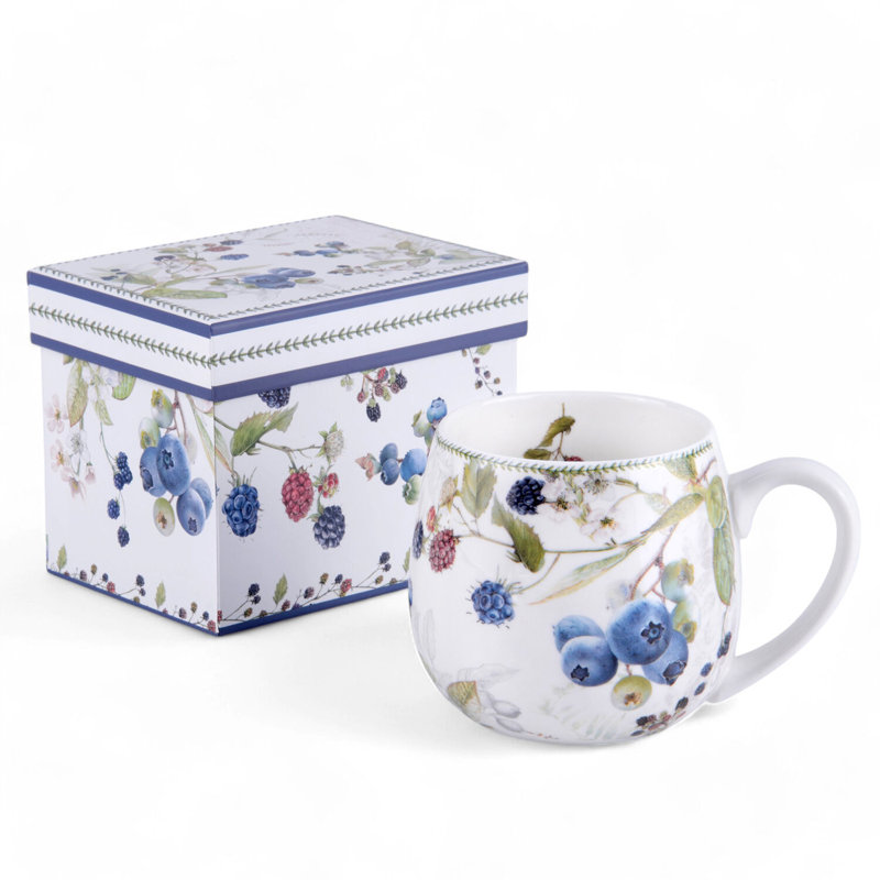 Wild Berries Big Belly Mug in Gift Box