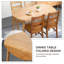 Table ronde pliante en chêne massif Minimalist-1744791997
