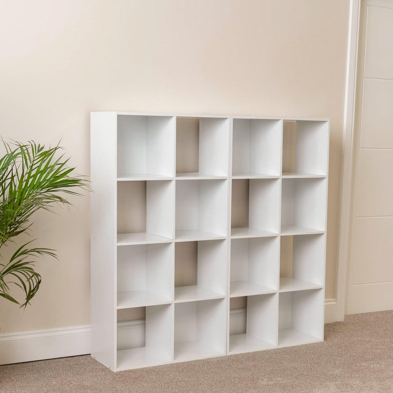 16 Cube Storage Unit - White - Two Units