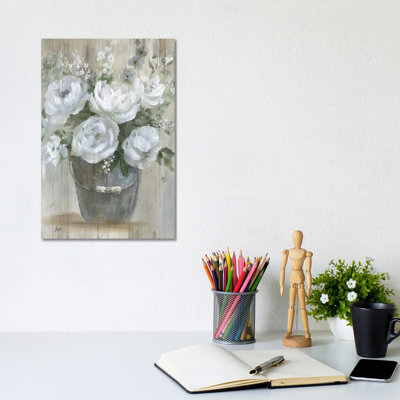 Wild Roses by Nan - Wrapped Canvas Print