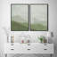 «Faded Green & Gray Wave Landscape Abstract Shapes Abstract Wall Art Modern Boho Multicolor Bedroom» 2 - pièces sur-98554154-98554151