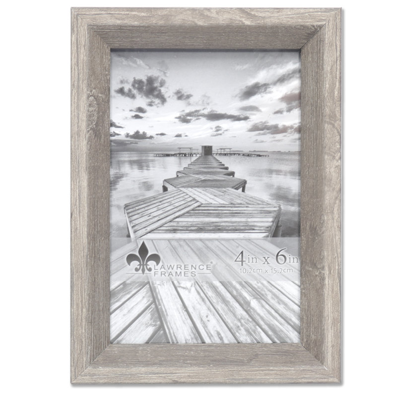 Cadre photo Diane, Gris, 4 po x 6 po