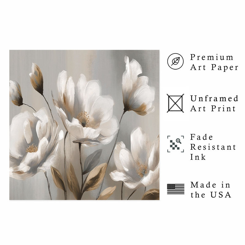 «Floral Flower Dreams», reproduction d'art classique sans cadre