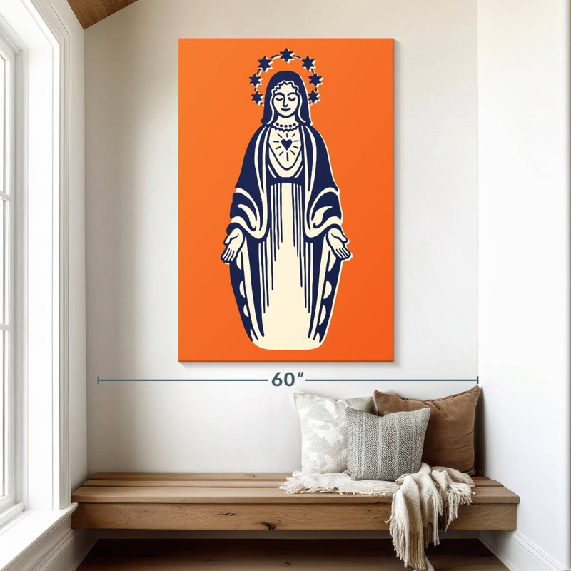 Leisha, Vierge Marie, H 51 po x l 34 po