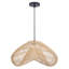 1-Light Rattan Pendant Light Fixture Bohemian-1400721590