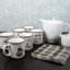 Ensemble de grande tasse à café 6 pièces émaillée
